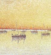 Paul Signac sardine fisbing oil on canvas